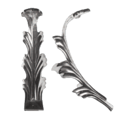 Large, 9" Aluminum Leaf