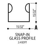 Snap-in Glass Profile