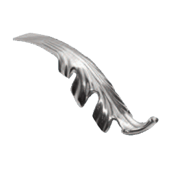 Medium, 6" Aluminum Leaf