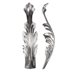 Large, 10” Aluminum Leaf