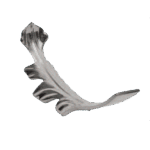 Medium, 6" Aluminum Leaf (Opposite)