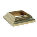 Brass Base Shoe with High Polish for Square Posts